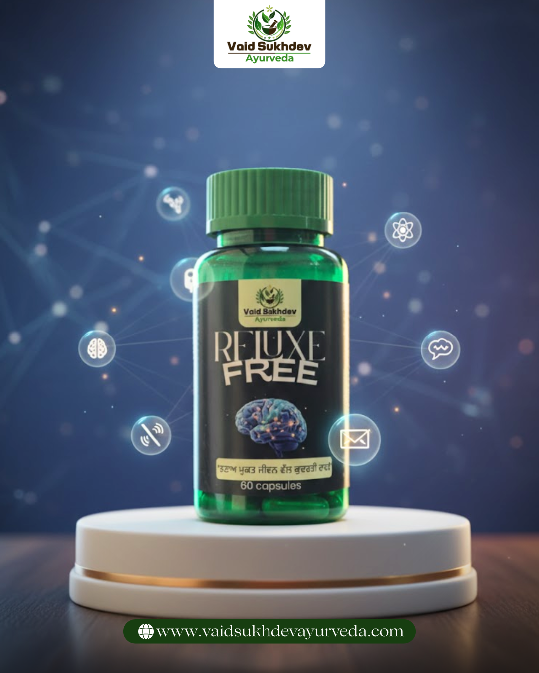 Reluxe Free Capsules – Ayurvedic Support for Stress Relief, Anxiety & Mental Wellness