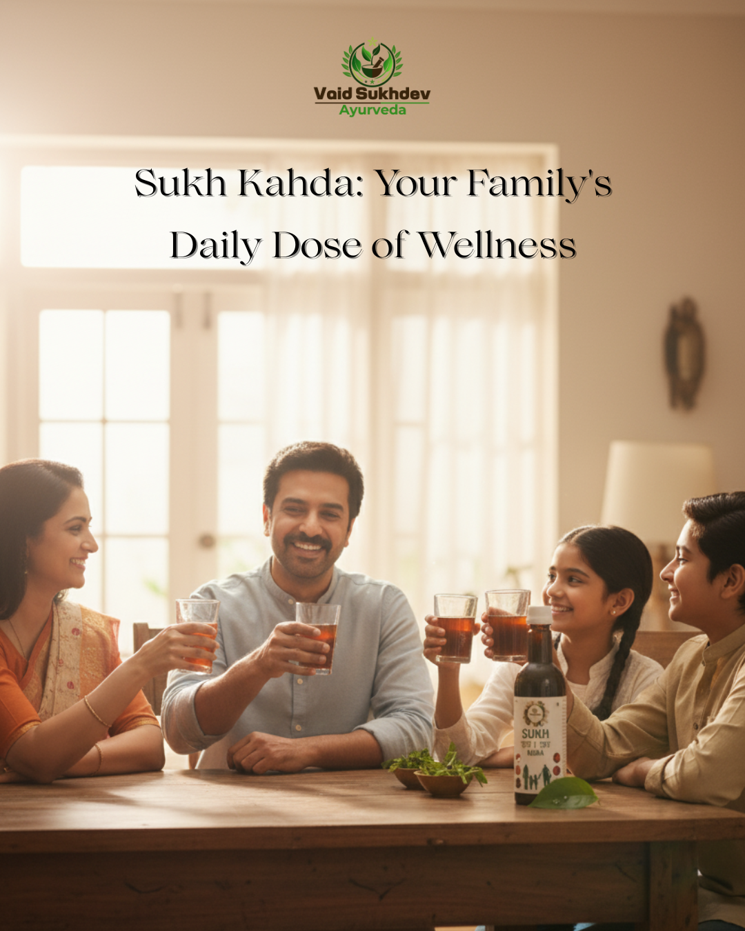 Vaid Sukhdev Ayurveda Sukh Kadha – For Liver Health & Fatty Liver (100g / 500ml)