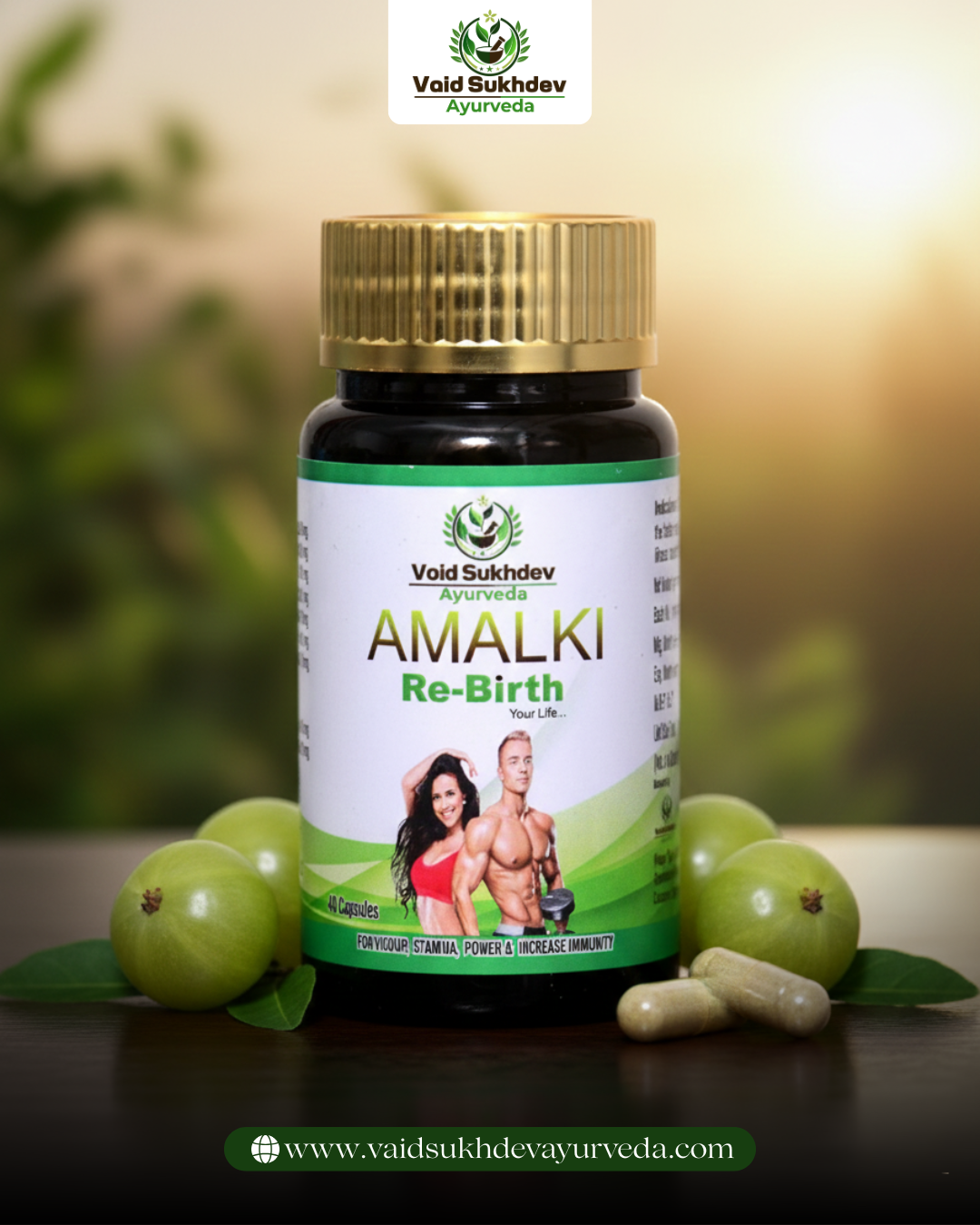 Amalki Re-Birth Capsules – Ayurvedic Amla Supplement for Immunity, Stamina & Vitality