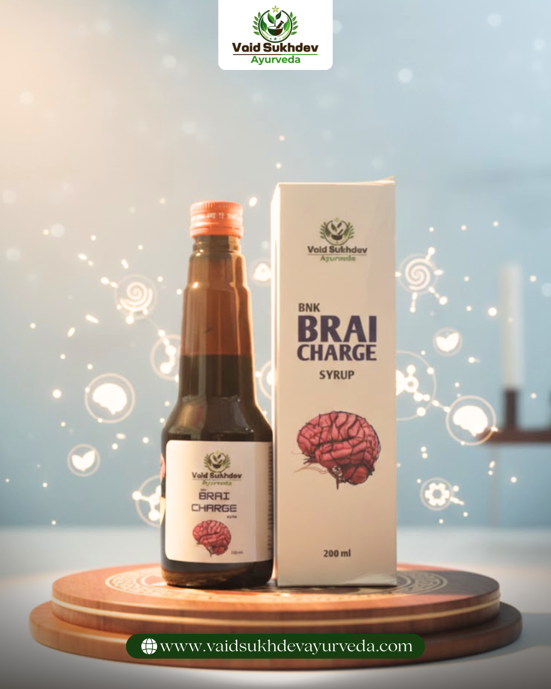 Brai Charge Syrup – Ayurvedic Brain Tonic for Memory, Focus & Mental Energy