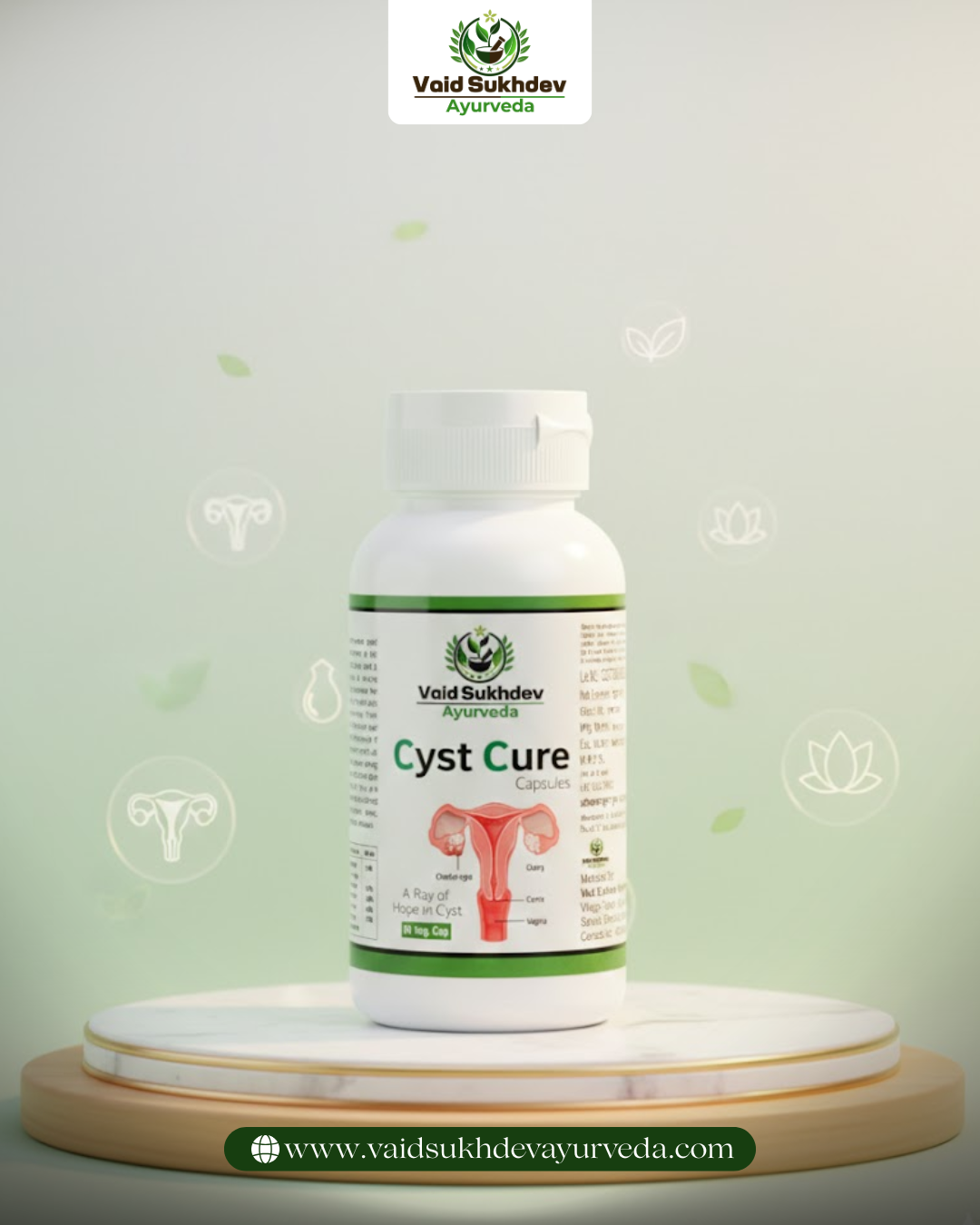 Cyst Cure Capsules – Ayurvedic Support for Ovarian Cyst, PCOS & Women’s Hormonal Health