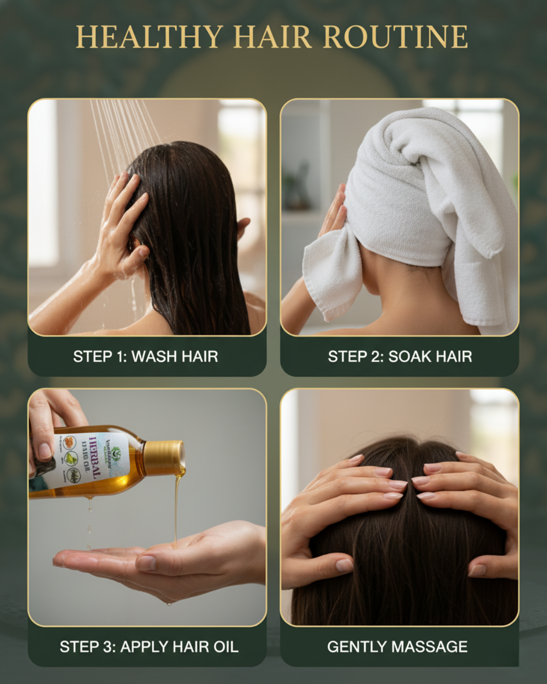 Herbal Hair Oil – Natural Care for Healthy, Strong & Shiny Hair | 2 Combo Pack