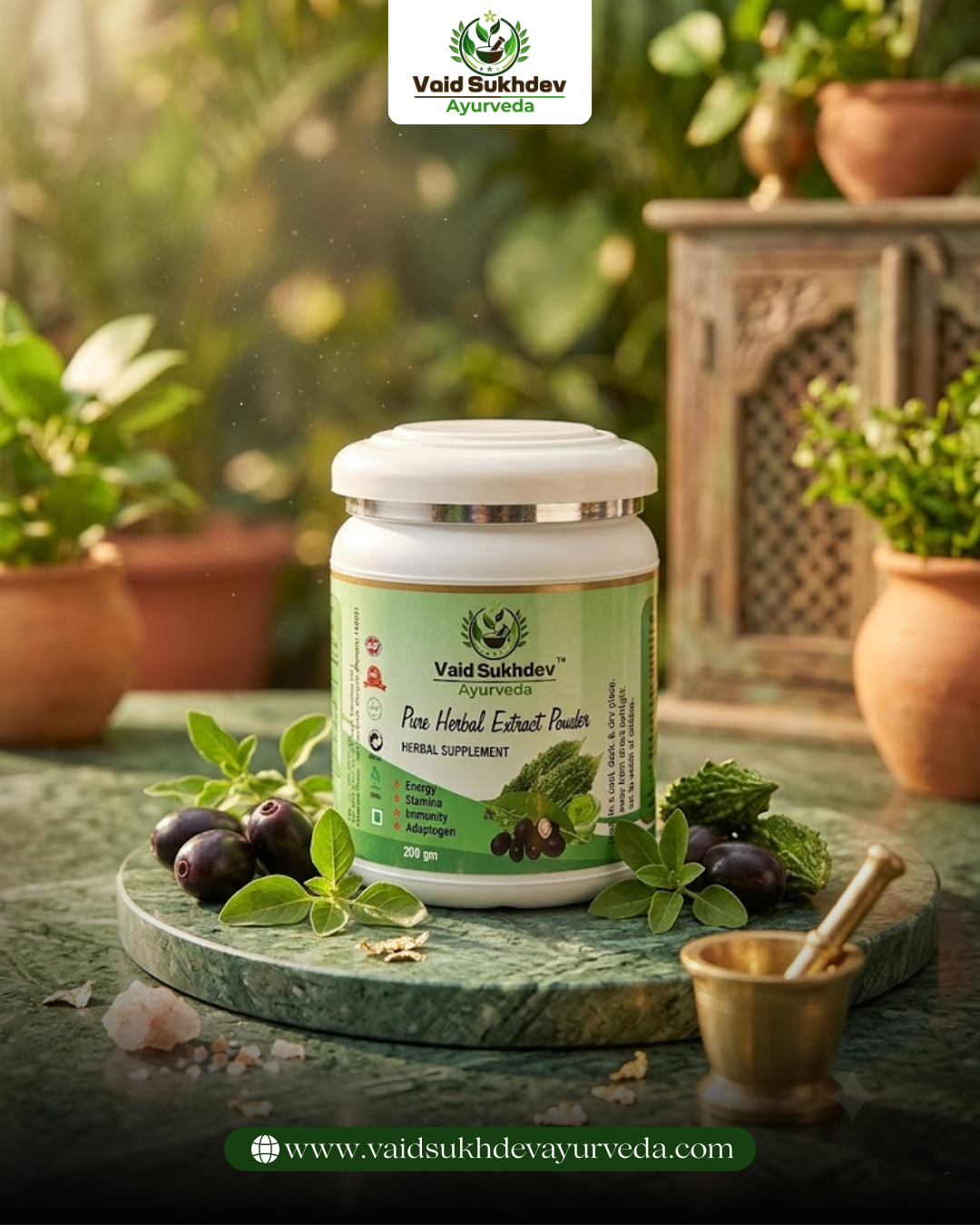 Vaid Sukhdev Ayurveda | Pure Herbal Extract Powder