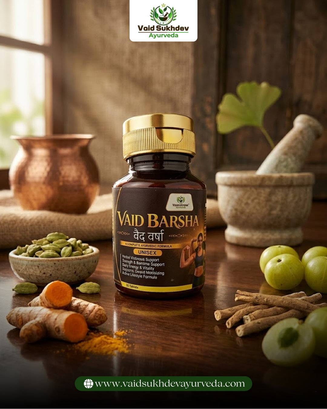 Vaid Barsha Ayurvedic Wellness Support & Active Lifestyle Formula