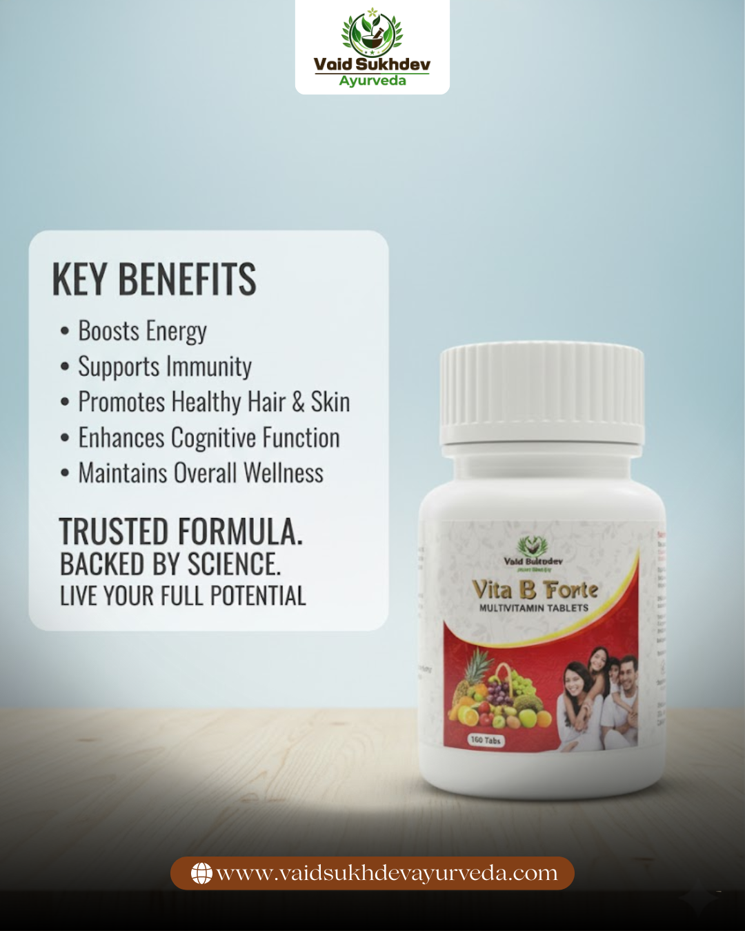 Vita B Forte – Ayurvedic Multivitamin Tablets